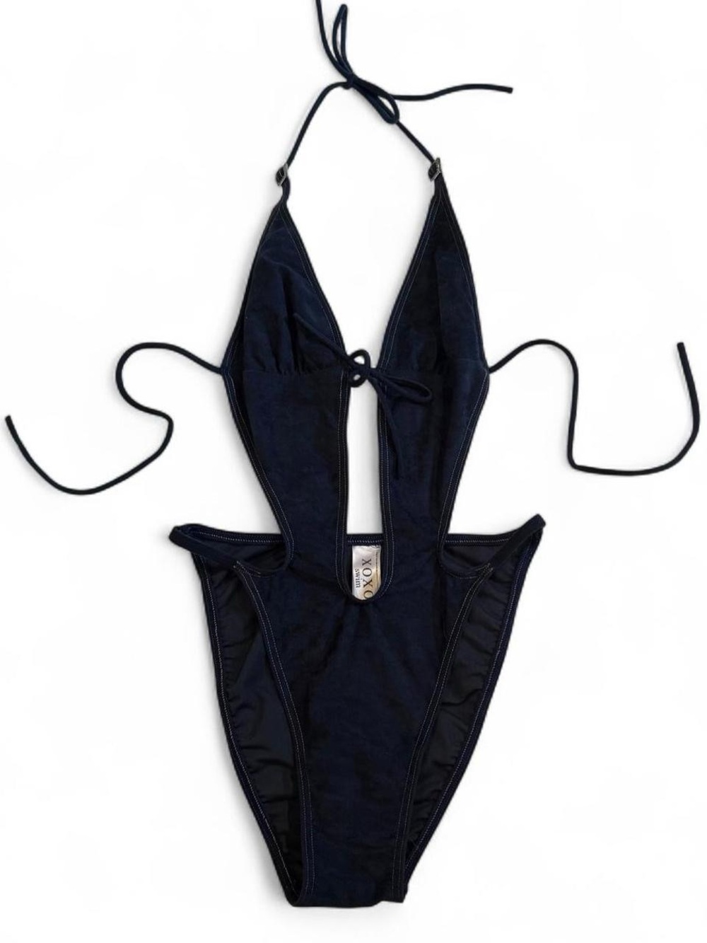 Vintage Y2K XOXO Marine Blue One Piece Bikini